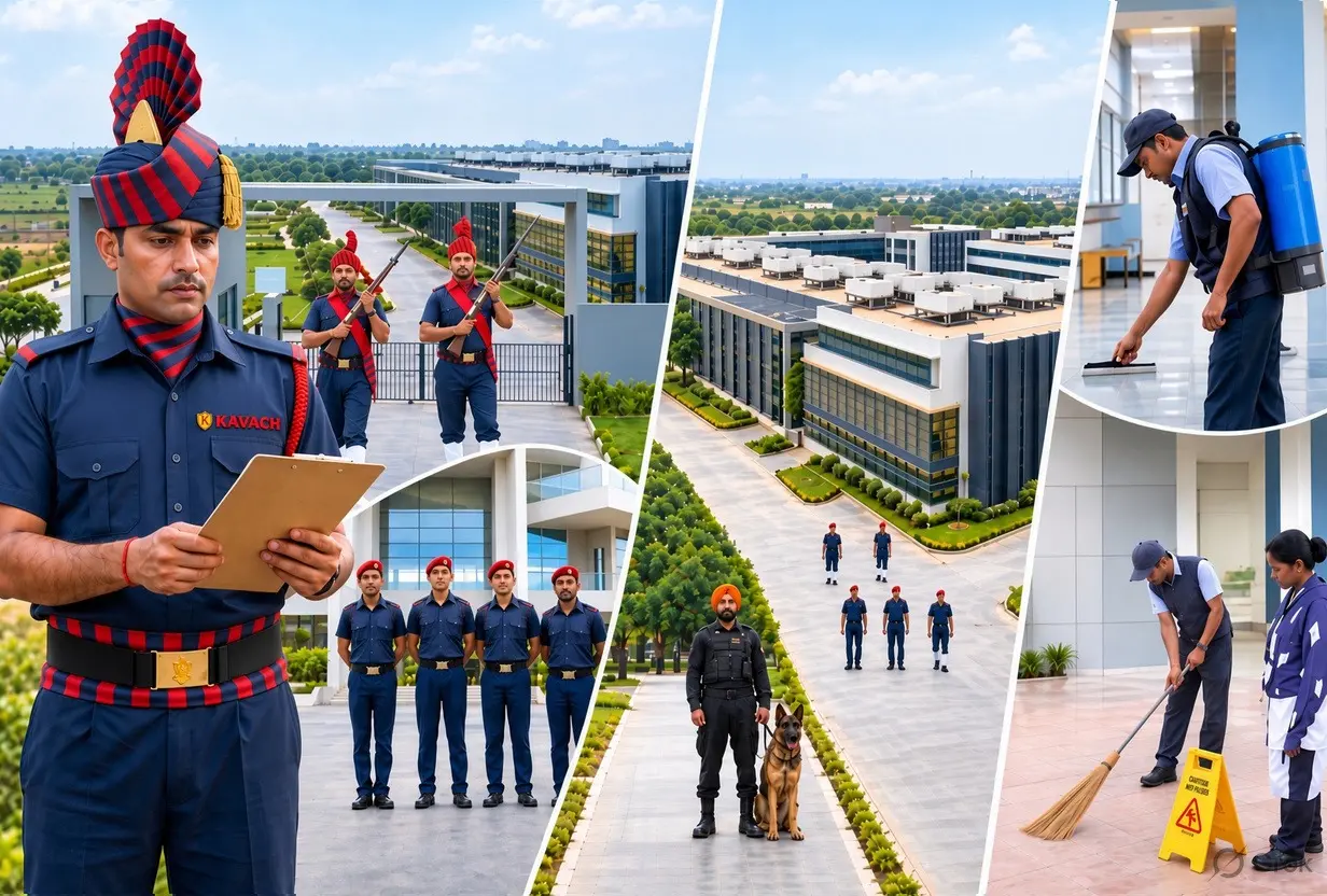Kavach ceremonial security guard team on duty in Ahmedabad