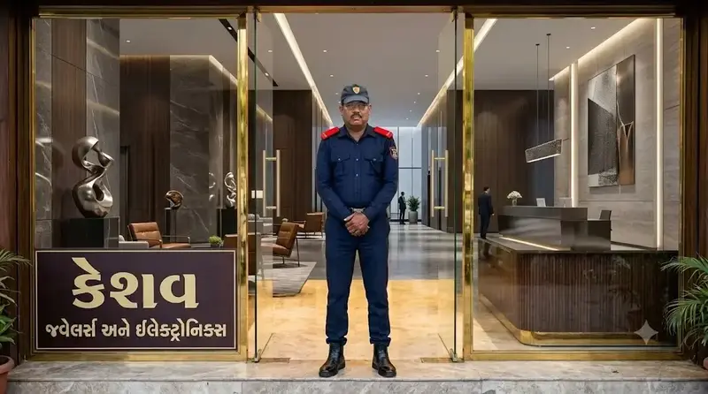 Showroom security guard services in Ahmedabad