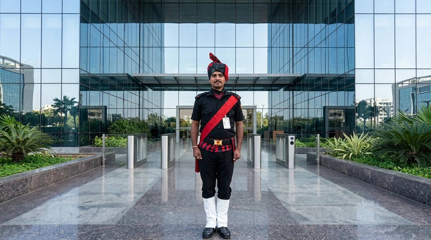 Kavach Security industrial guard team structure, officers, supervisors and guards