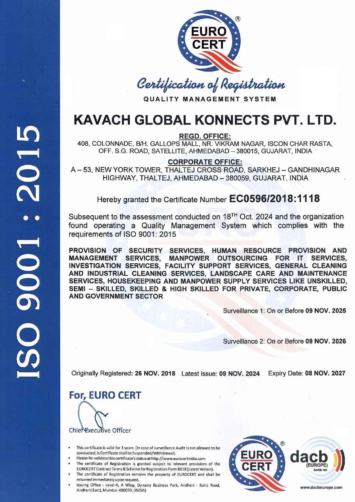 ISO 9001:2015 Certified